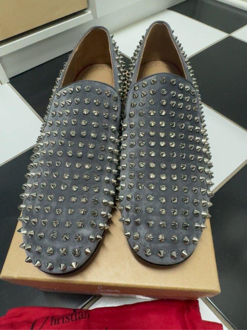 Christian Louboutin Rollerboy Spikes Loafers 44